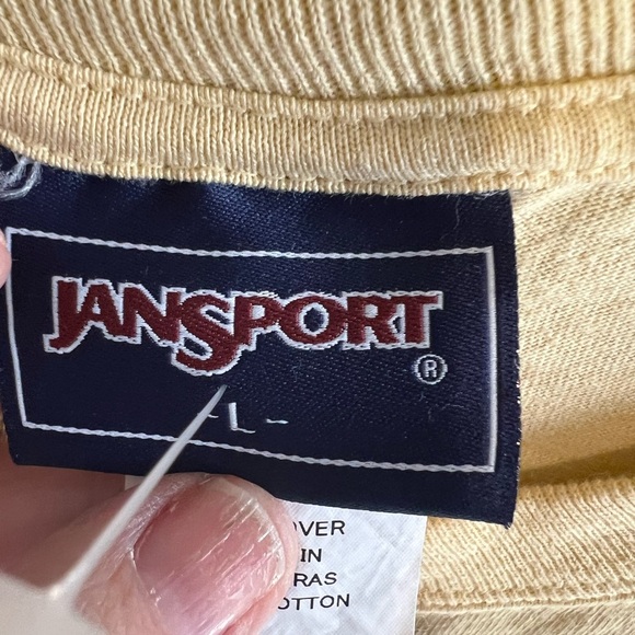 Jansport Yellow Short Sleeve Tee with Graphic Pirate Design - Picture 5 of 5